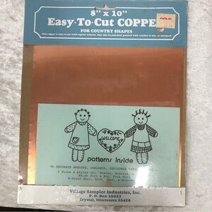Vintage Village Sampler copper kit for country kits Amish boy & girl folk doll